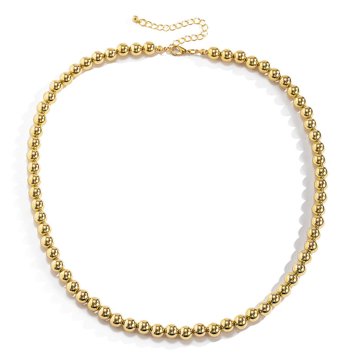 Goldtone Bead Chain Necklace