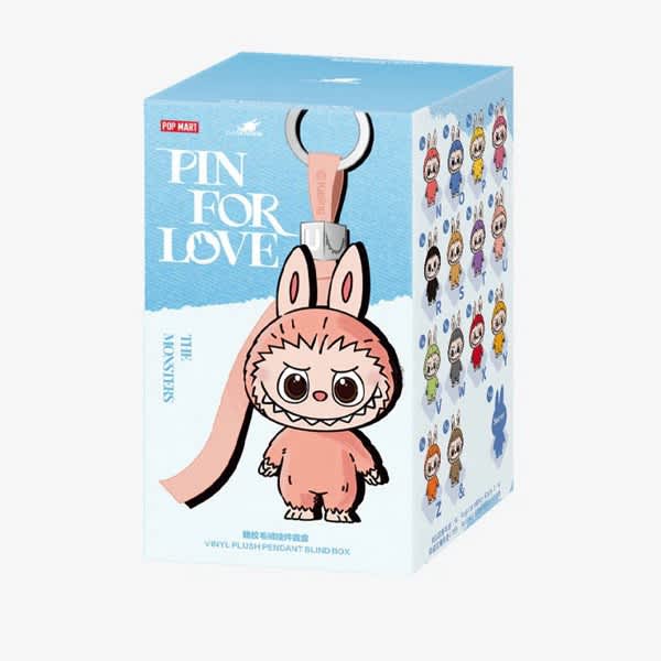 【正規品・未開封】Labubu 4セット LABUBU V4 PIN FOR LOVE SERIES VINYL PLUSH PENDANT | (N–Z) SINGLE