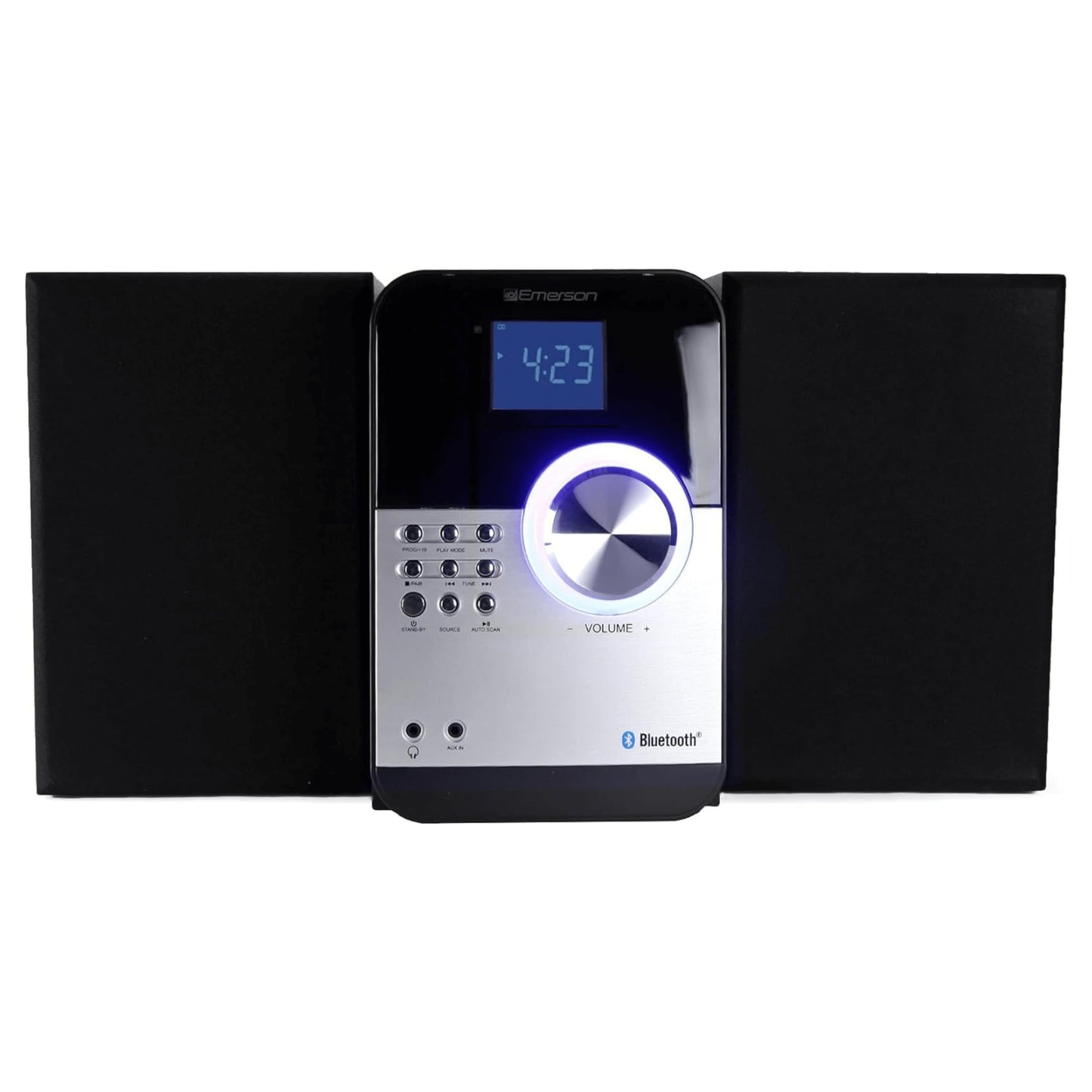 Emerson CD & MP3 Bluetooth FM Radio Microsystem - Black