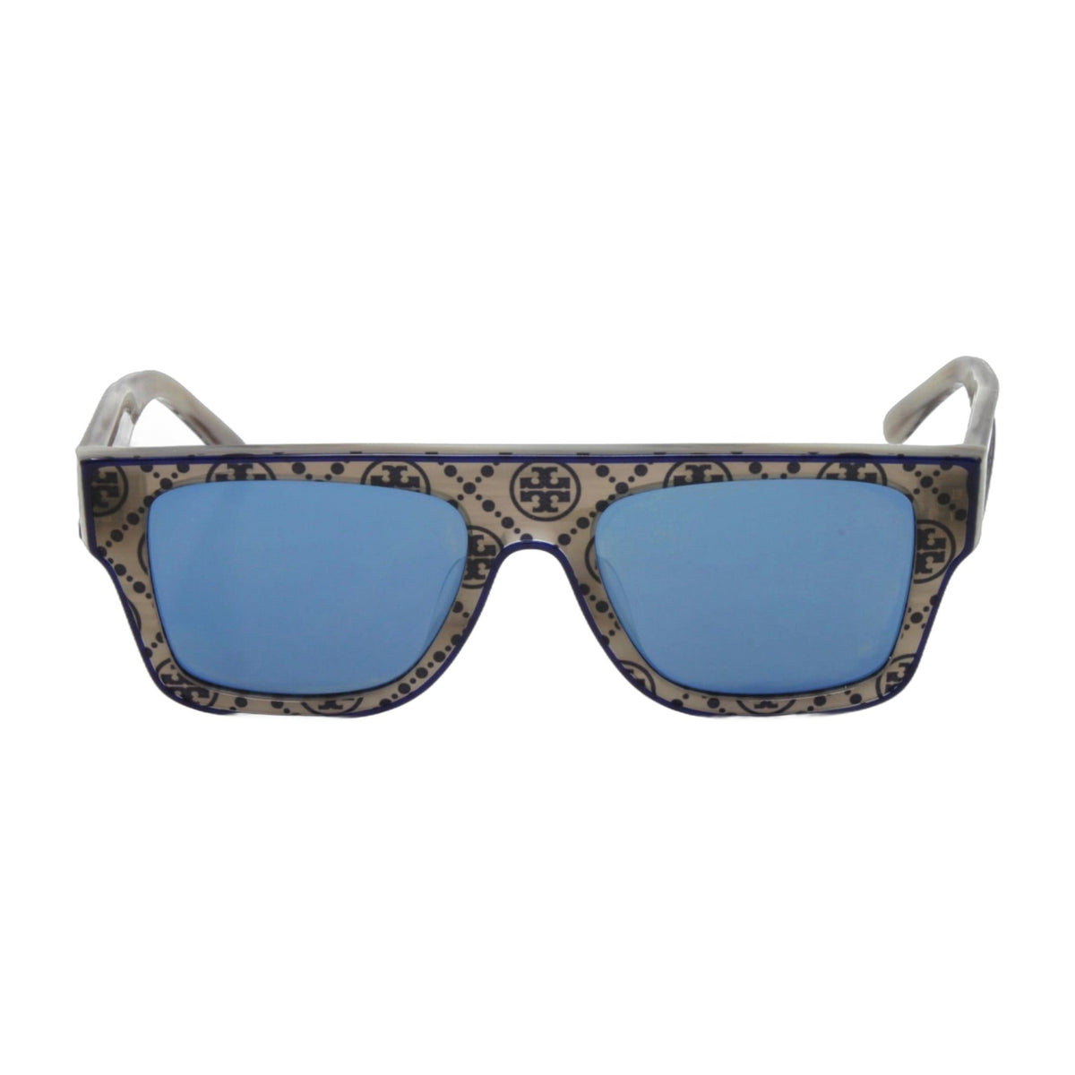 Tory Burch Grey Horn Square Sunglasses