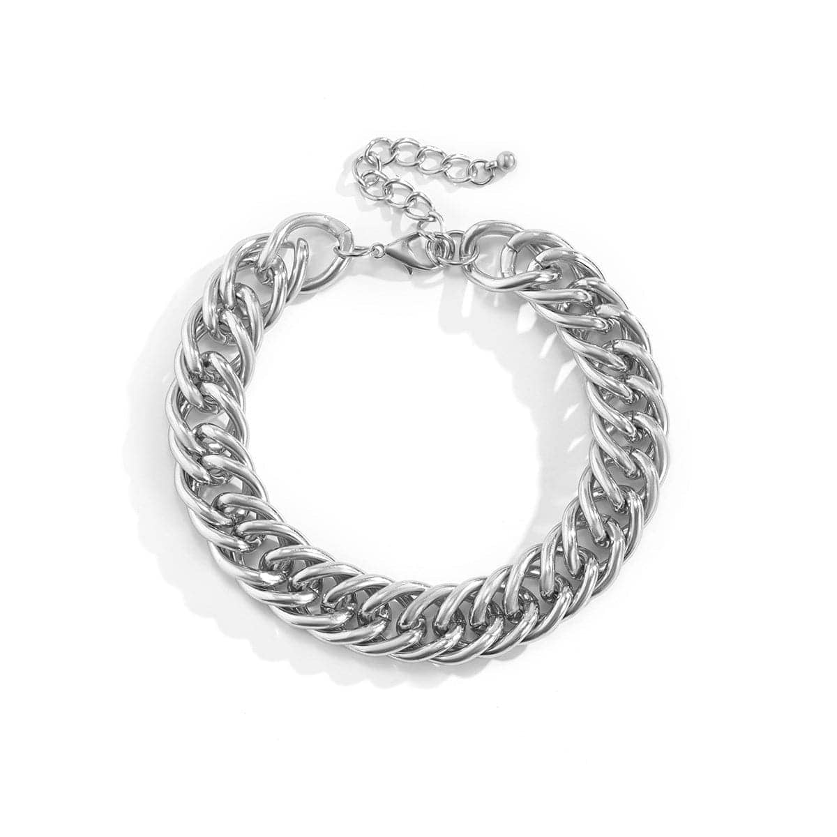 Silvertone Chain Anklet