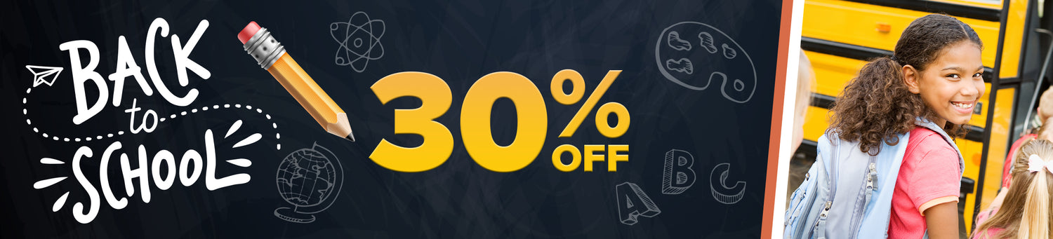 Back to School Sale- 30% off!