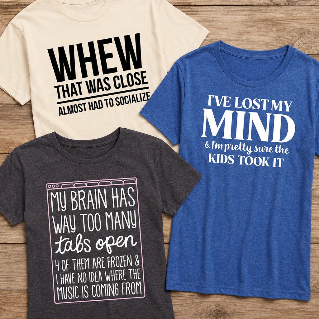 Flashsale–Hilarious Graphic Tops: New Today