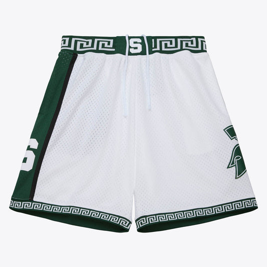 Mitchell & Ness Men's Ncaa White Shorts Mich State 1999