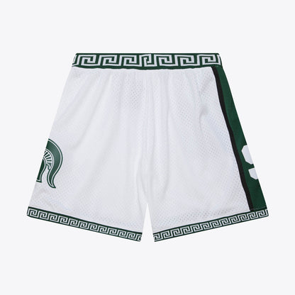 Mitchell & Ness Men's Ncaa White Shorts Mich State 1999