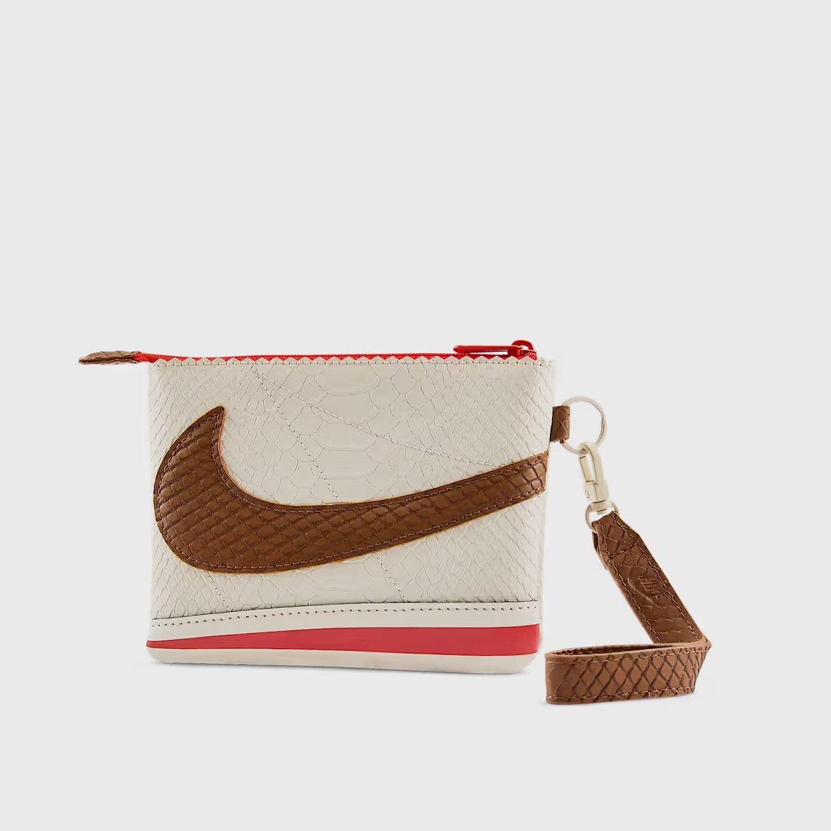 Nike Women's Cortez Wristlet Snake Pale Ivory Picante Red Light British Tan