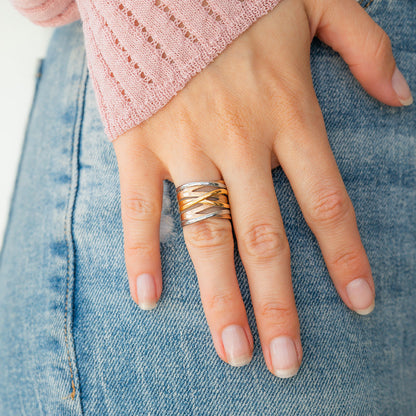 Mint & Lily Wire Wrap Statement Ring