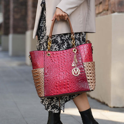 MKF Collection by Mia K. - Merlina Tote Bag and Wallet Set