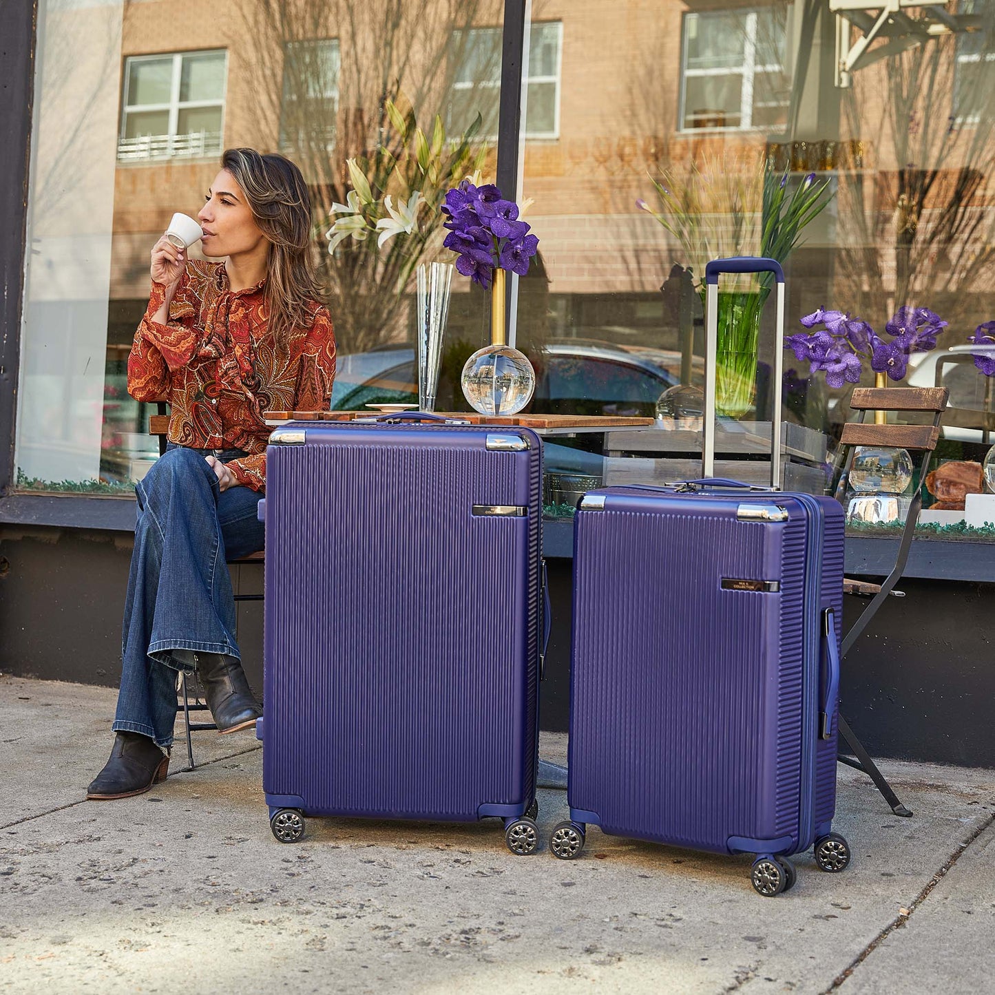 Tulum Spinner Luggage Set - Large and X-large by MKF Collection by Mia K.