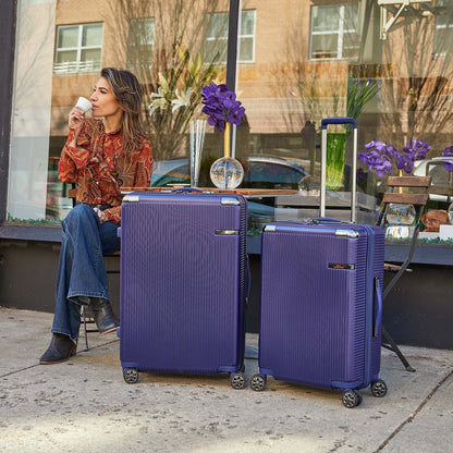 MKF Collection by Mia K. - Tulum Spinner Luggage Set - Large and X-large