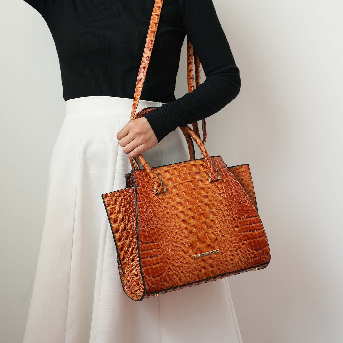 MKF Collection by Mia K. - Viridiana Croc Tote Bag and Set