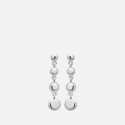 Juno Beaded Disc Drop Earrings