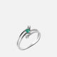 Emerald stone - Silver