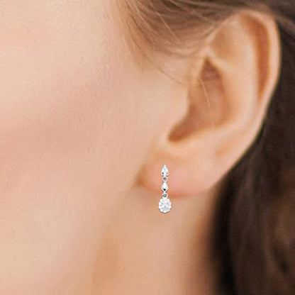 Halo Drop Earrings