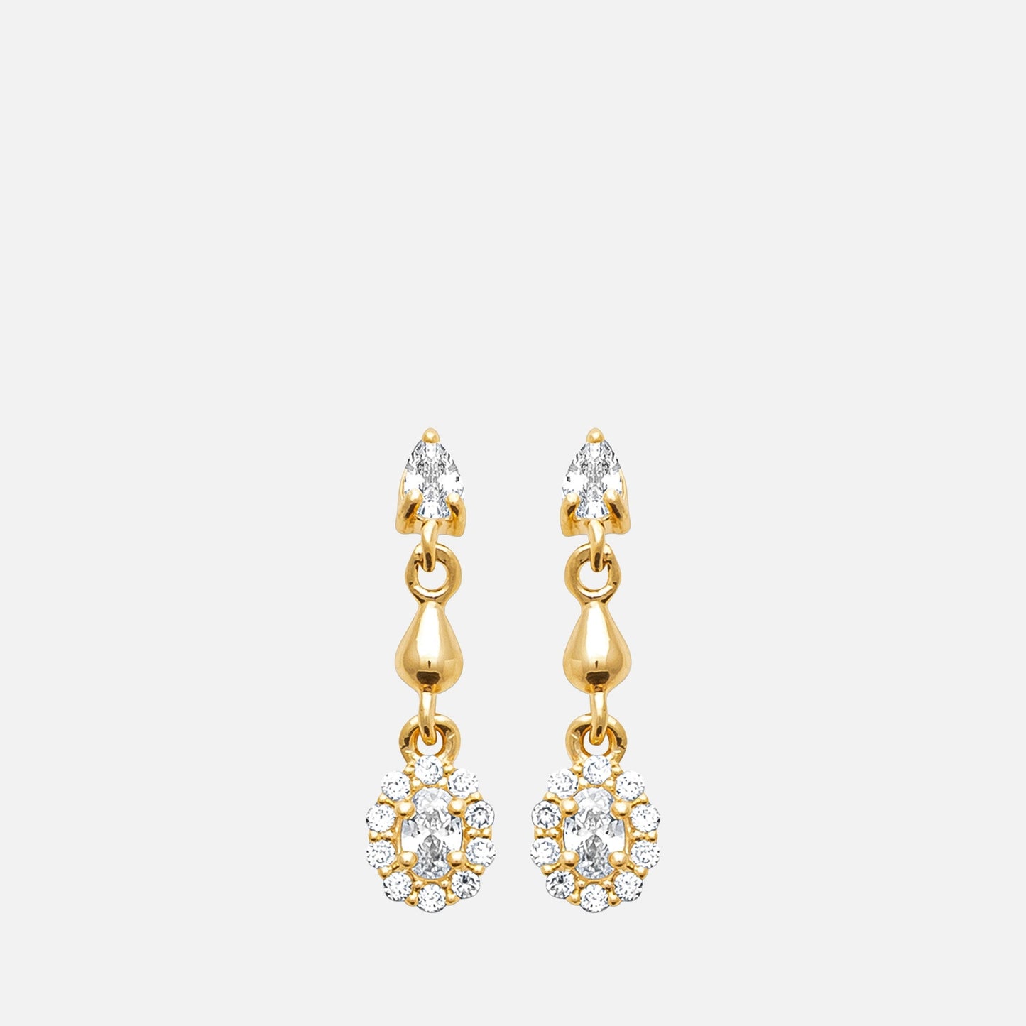 Halo Drop Earrings