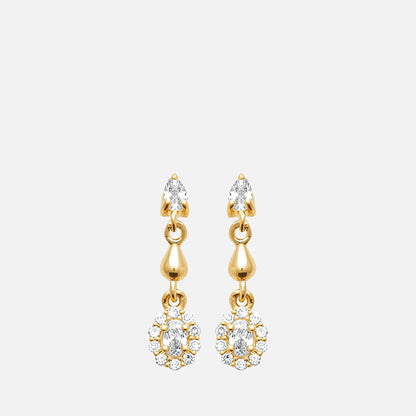 Halo Drop Earrings