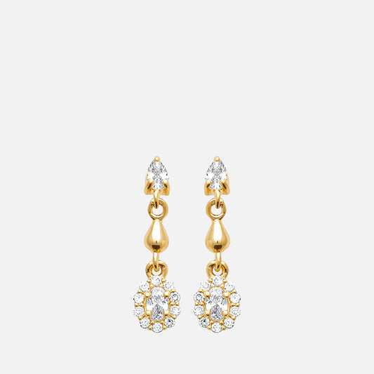 Halo Drop Earrings