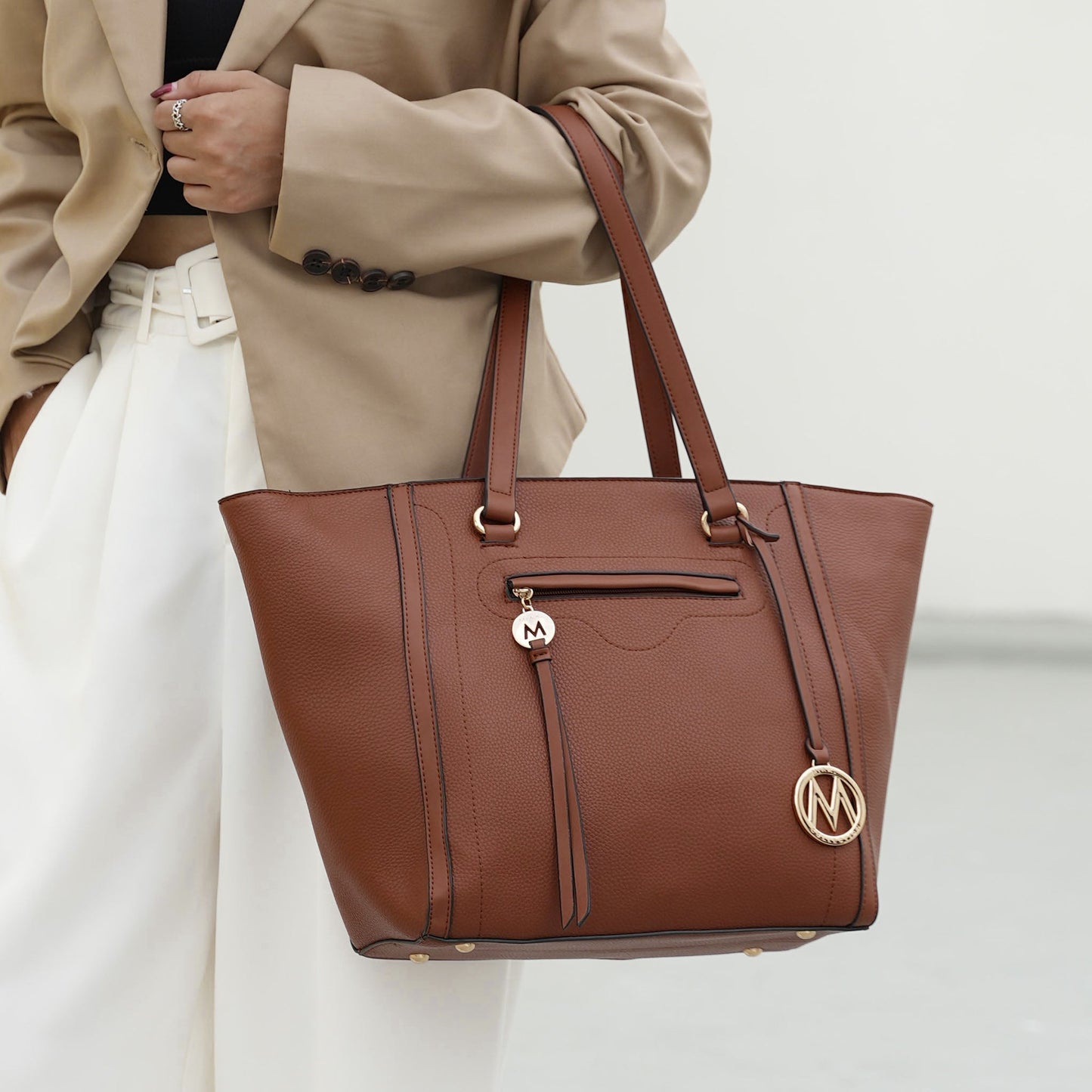 MKF Collection by Mia K. - Alexandra Tote Bag and Wallet Set