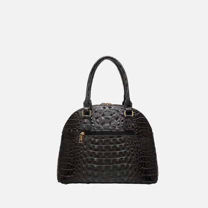 Staci Embossed Satchel Bag