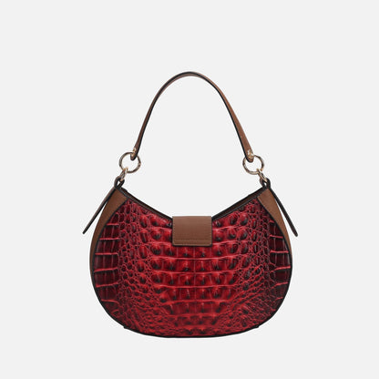 MKF Collection by Mia K. - Jain Croc-Embossed Shoulder Bag