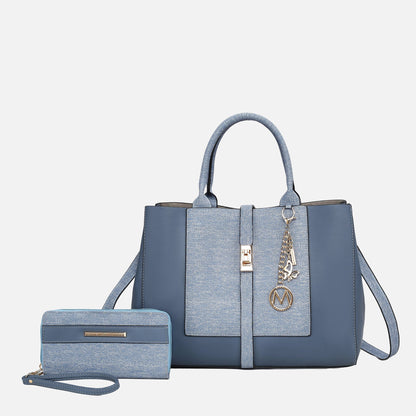 MKF Collection by Mia K. - Yola II Tote Bag and Wallet Set