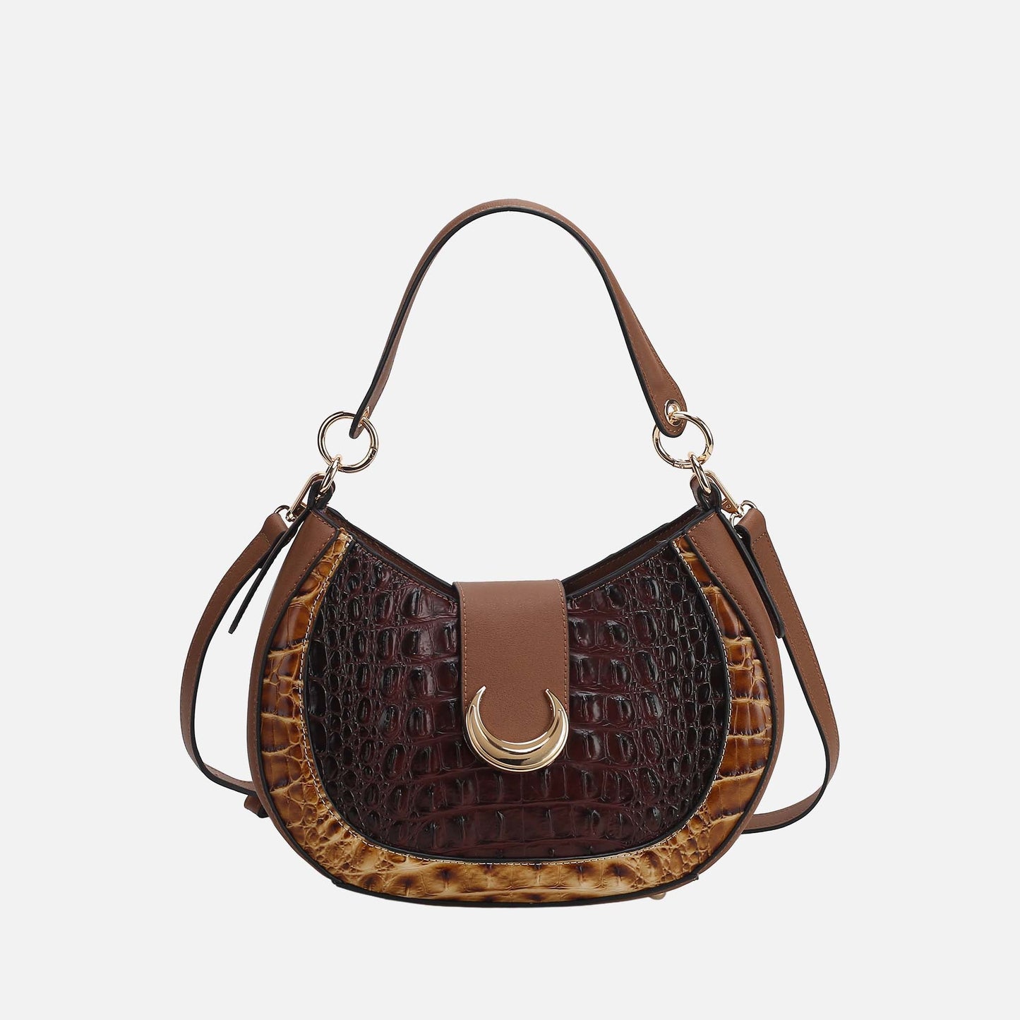 MKF Collection by Mia K. - Jain Croc-Embossed Shoulder Bag