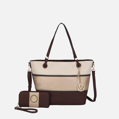 MKF Collection by Mia K. - Vallie Tote Bag and Wallet set