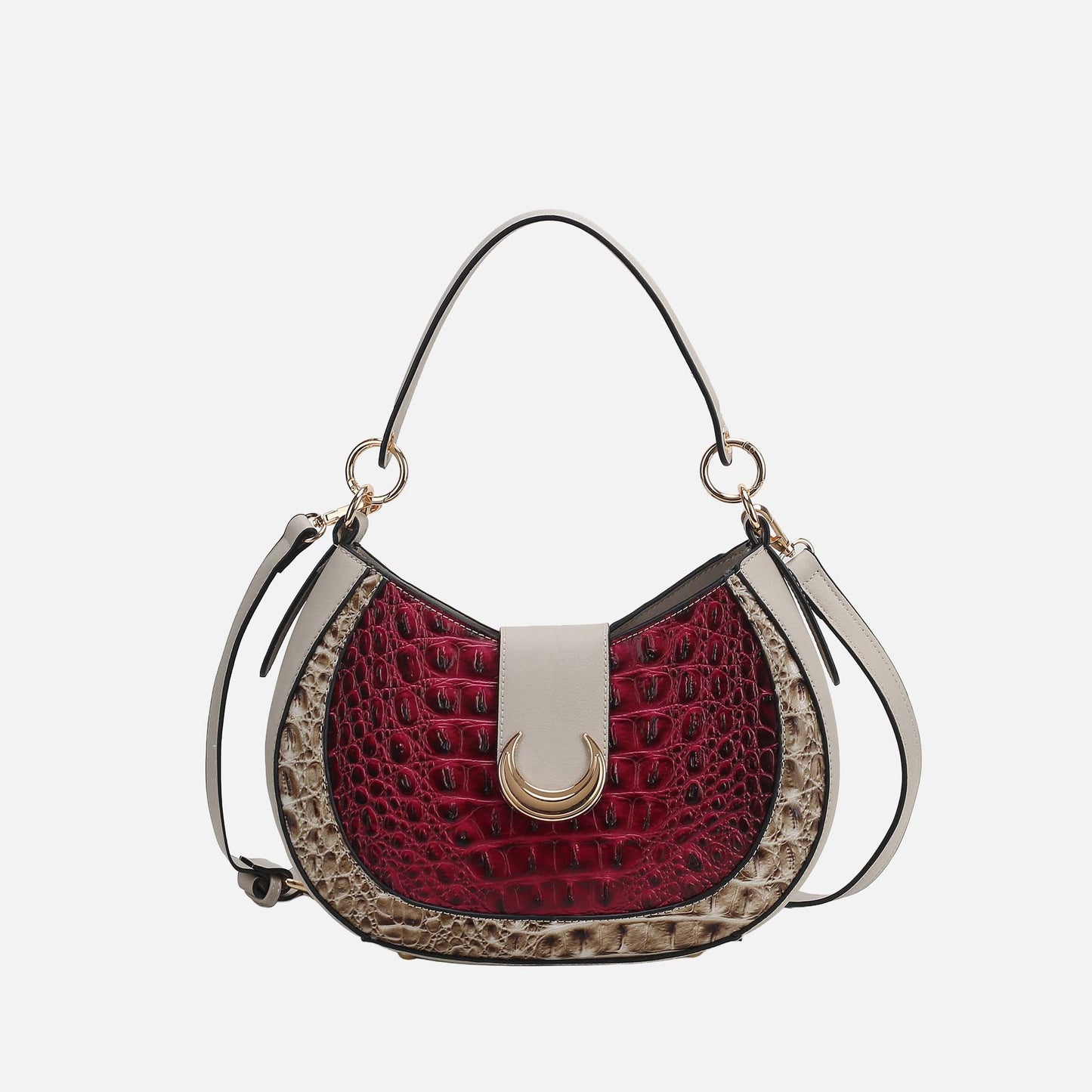 MKF Collection by Mia K. - Jain Croc-Embossed Shoulder Bag