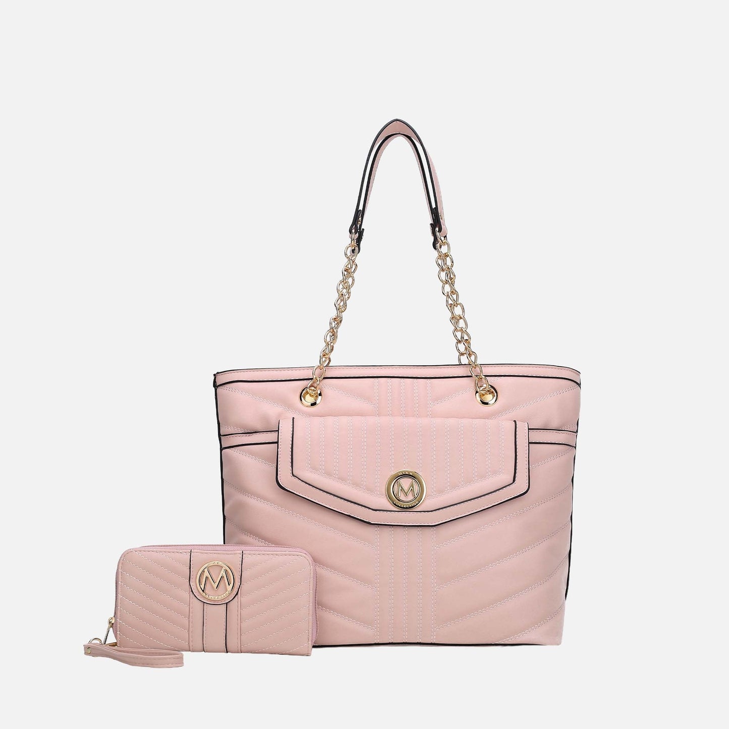 MKF Collection by Mia K. - Chiari Tote Bag and Wallet Set