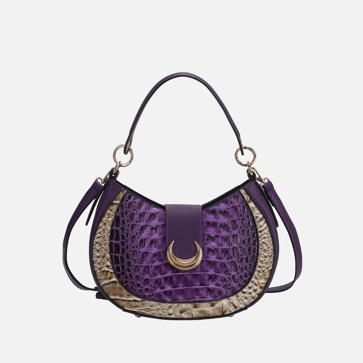 MKF Collection by Mia K. - Jain Croc-Embossed Shoulder Bag