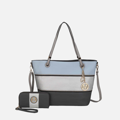 MKF Collection by Mia K. - Vallie Tote Bag and Wallet set