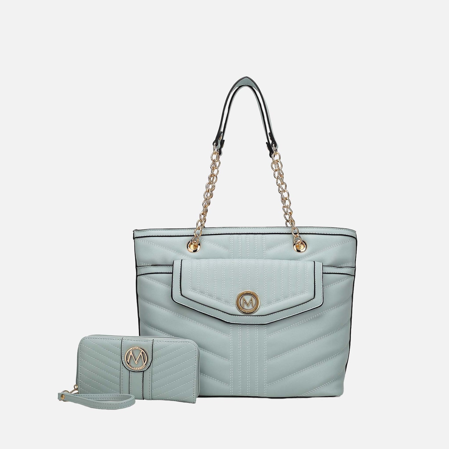 MKF Collection by Mia K. - Chiari Tote Bag and Wallet Set