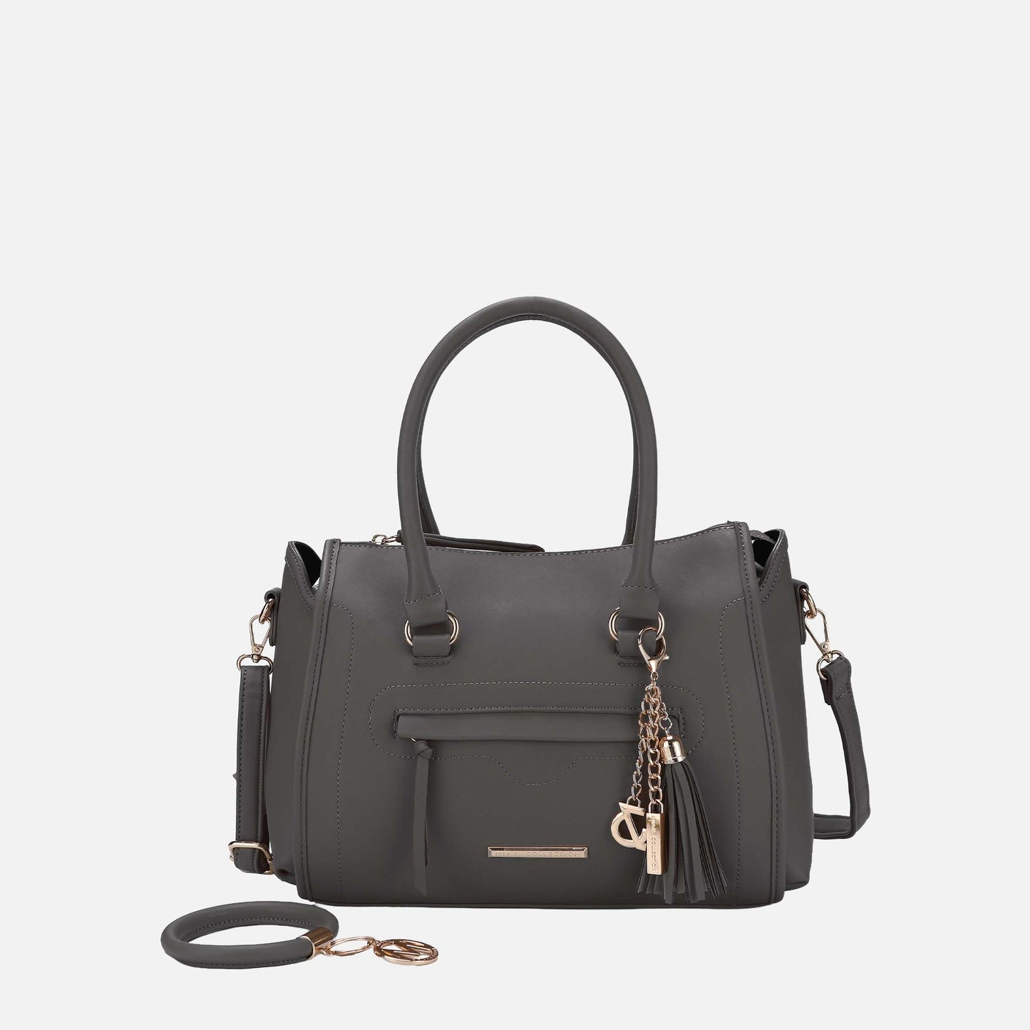 MKF Collection by Mia K. - Valeria Shoulder Bag and Bracelet Keyring