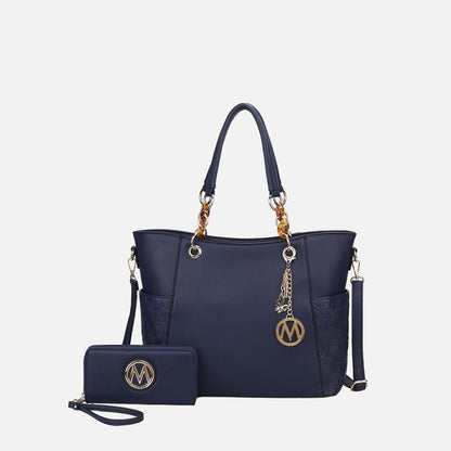 Merlina Embossed Tote Bag and Set