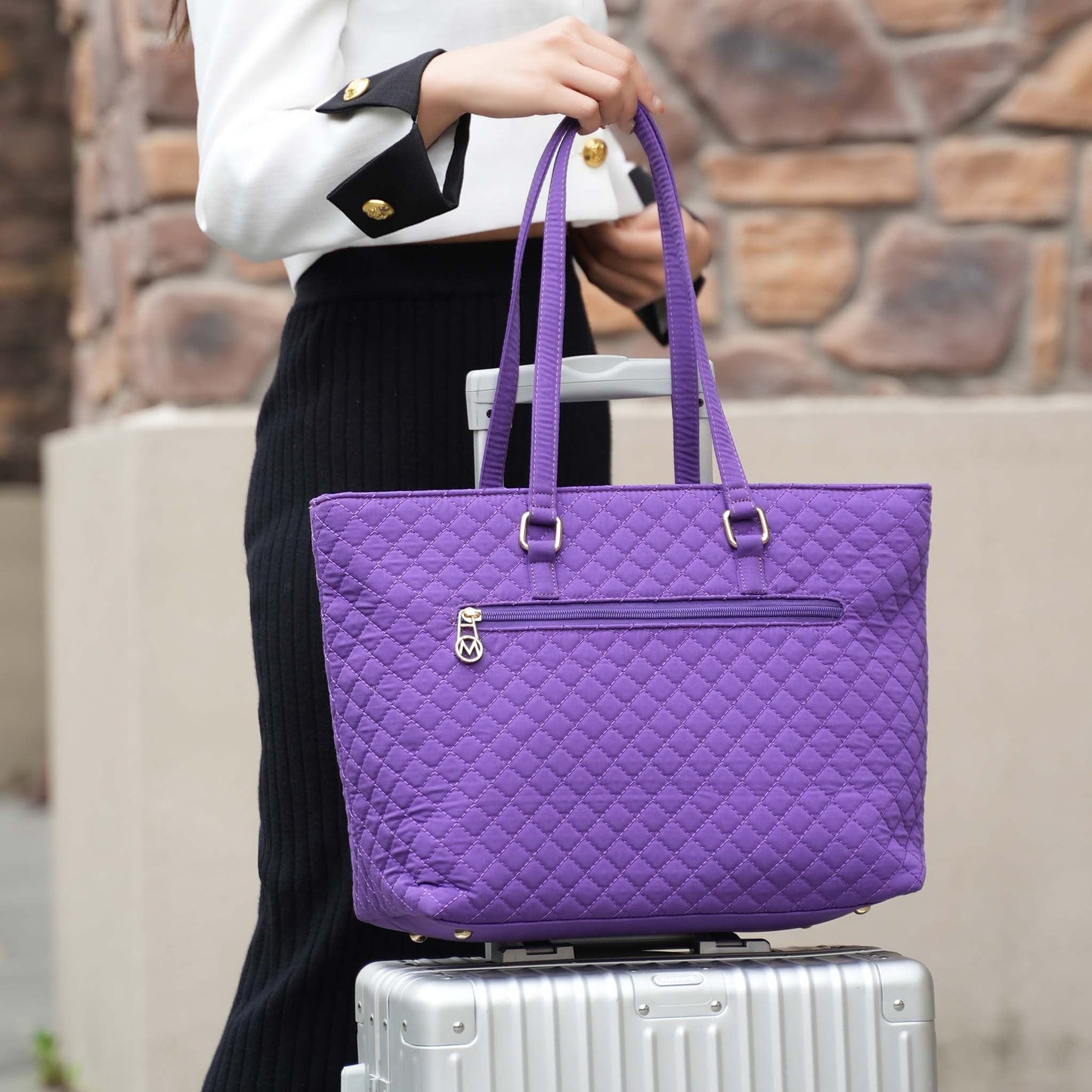 MKF Collection by Mia K. - Hallie Tote Bag