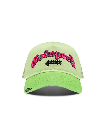 Godspeed Gs Forever Trucker Hat - Lime/Pink