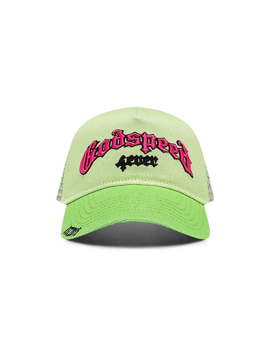Godspeed Gs Forever Trucker Hat - Lime/Pink