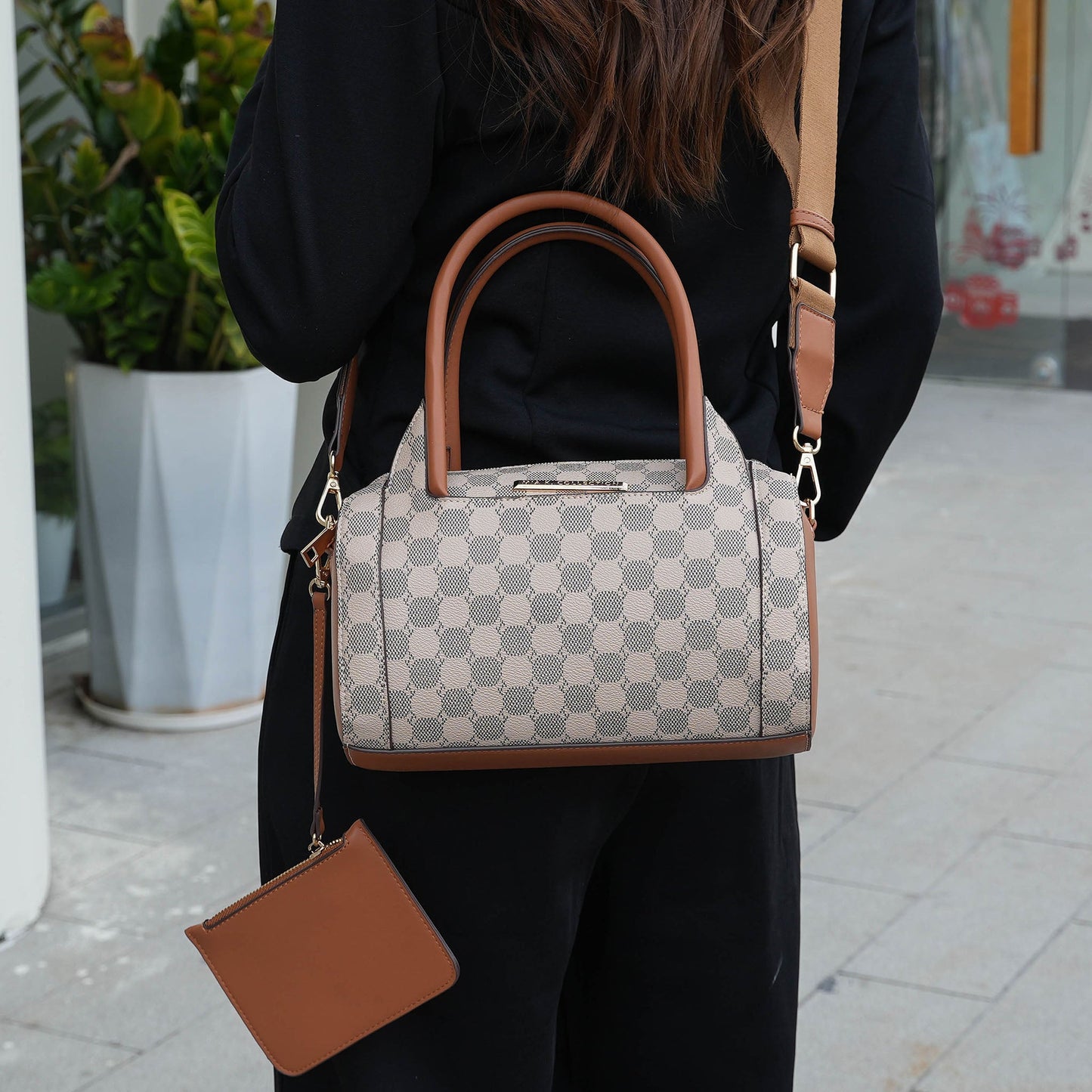 MKF Collection by Mia K. - Adhara Shoulder Bag with Pouch