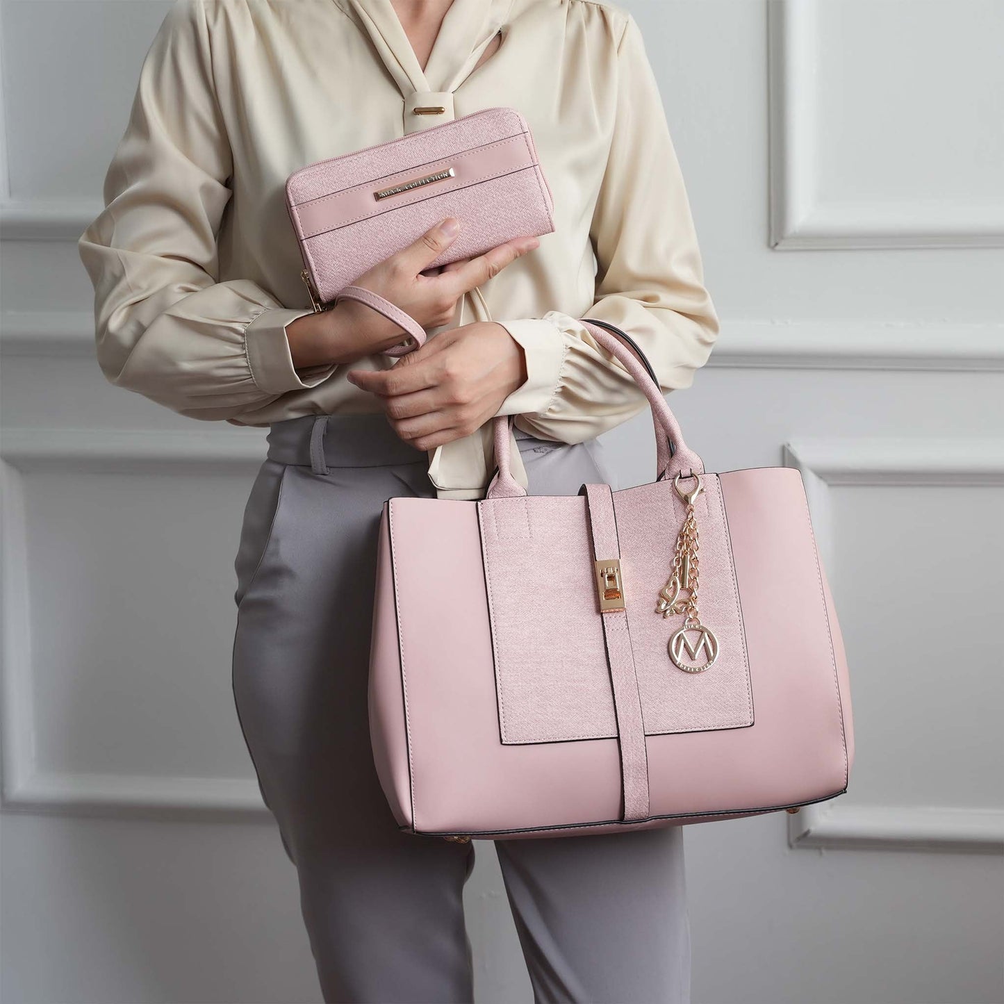 MKF Collection by Mia K. - Yola II Tote Bag and Wallet Set