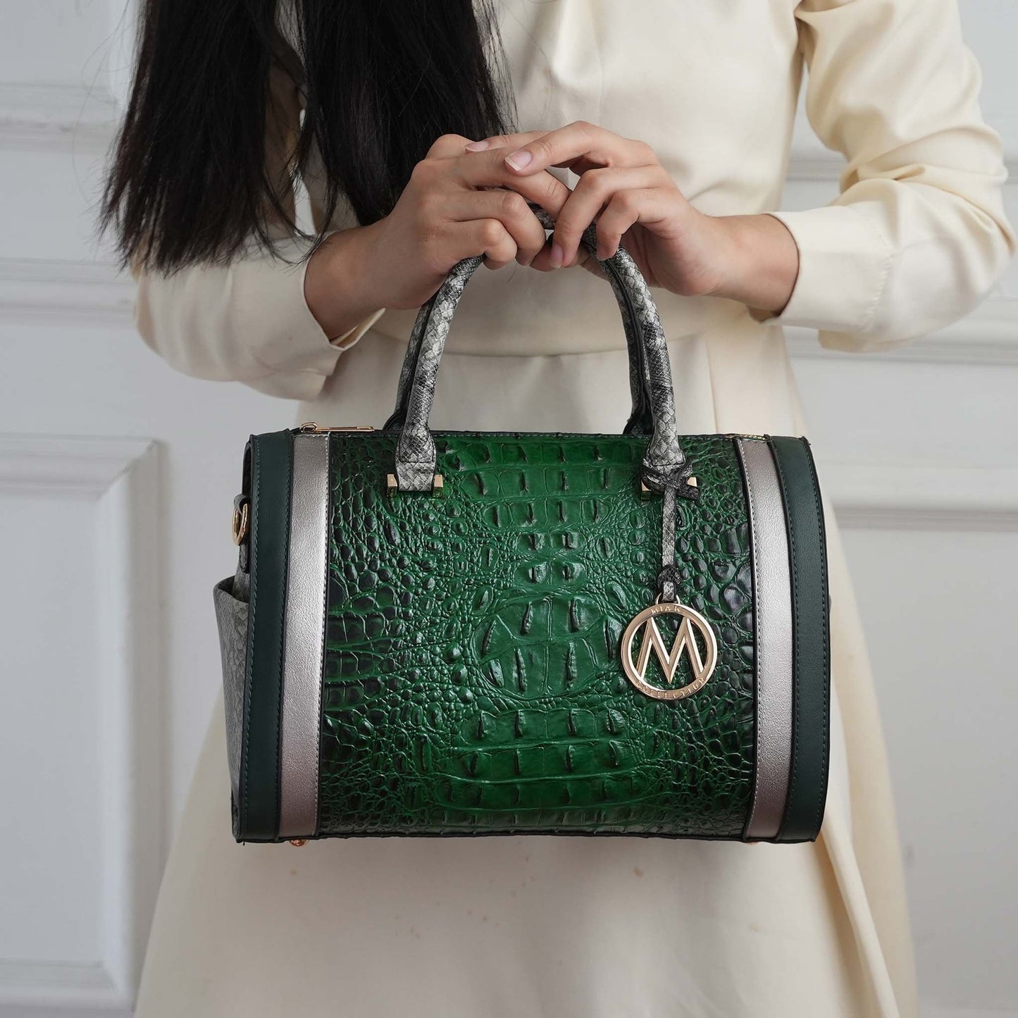 MKF Collection by Mia K. - Eleanor Embossed Shoulder Bag