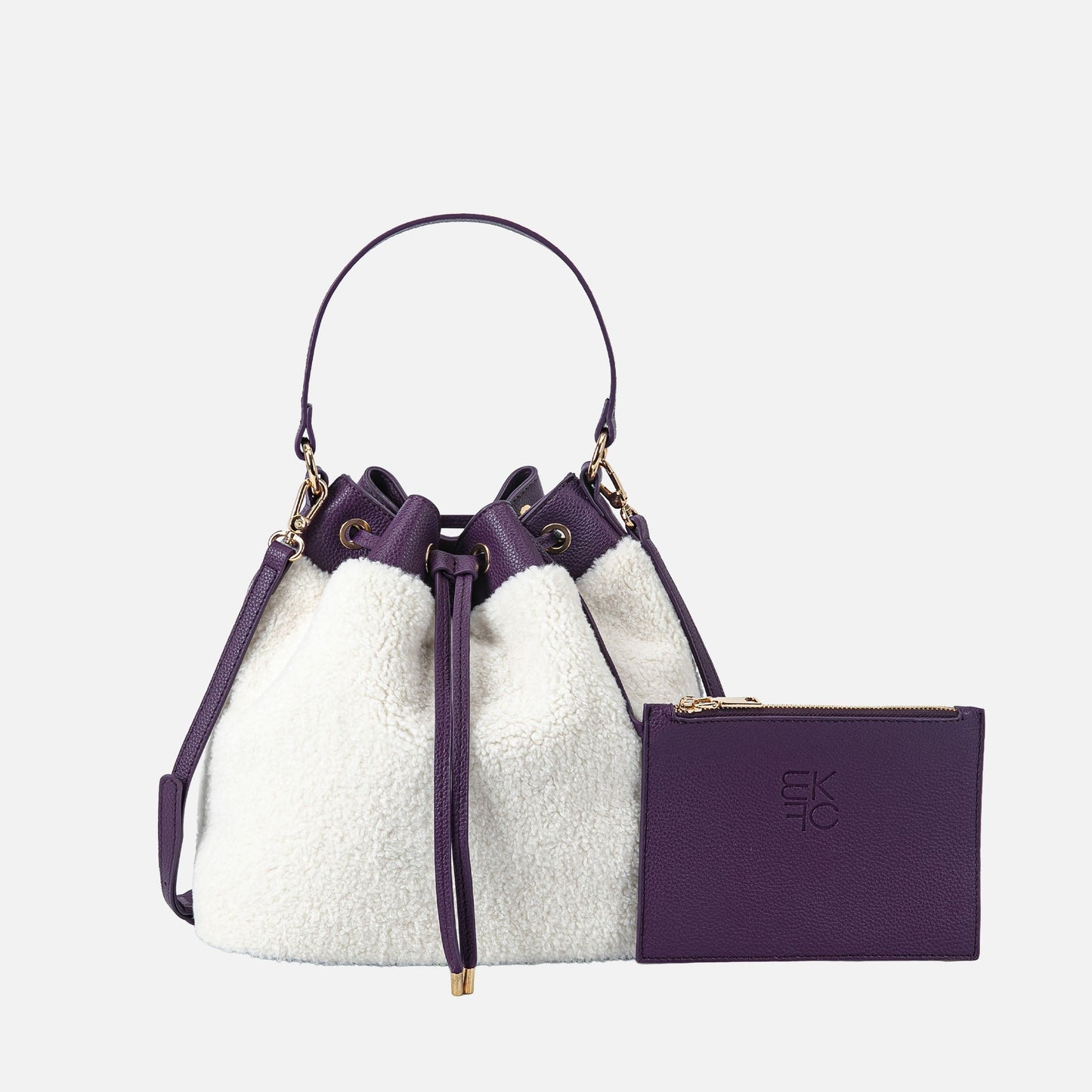 Saryn Faux Fur Bucket Bag and Set