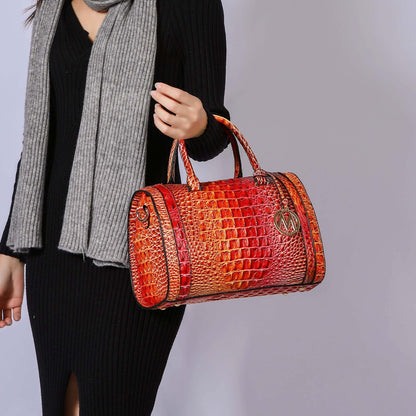 MKF Collection by Mia K. - Eleanor Gradient Croc Shoulder Bag