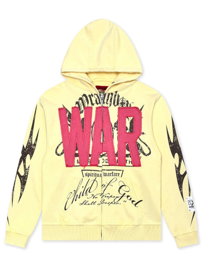 Wrathboy Hard to Kill Hoodie - Light Yellow
