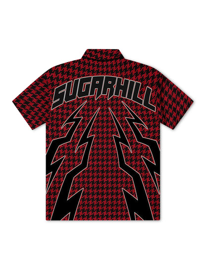 Sugarhill Blaster Work Shirt - Red Houndstooth