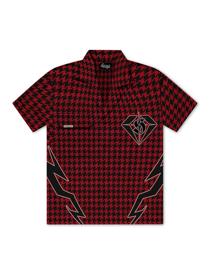 Sugarhill Blaster Work Shirt - Red Houndstooth