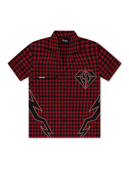 Sugarhill Blaster Work Shirt - Red Houndstooth