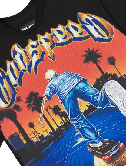 Godspeed Kick Push Boxy Tee - Black
