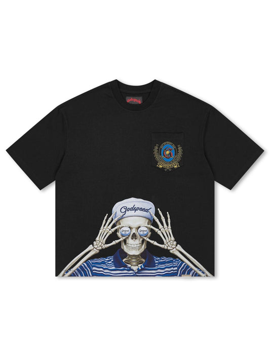 Godspeed Golf Days Pocket Boxy Tee - Black