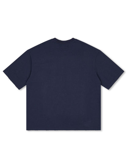Godspeed Golf Days Pocket Boxy Tee - Navy