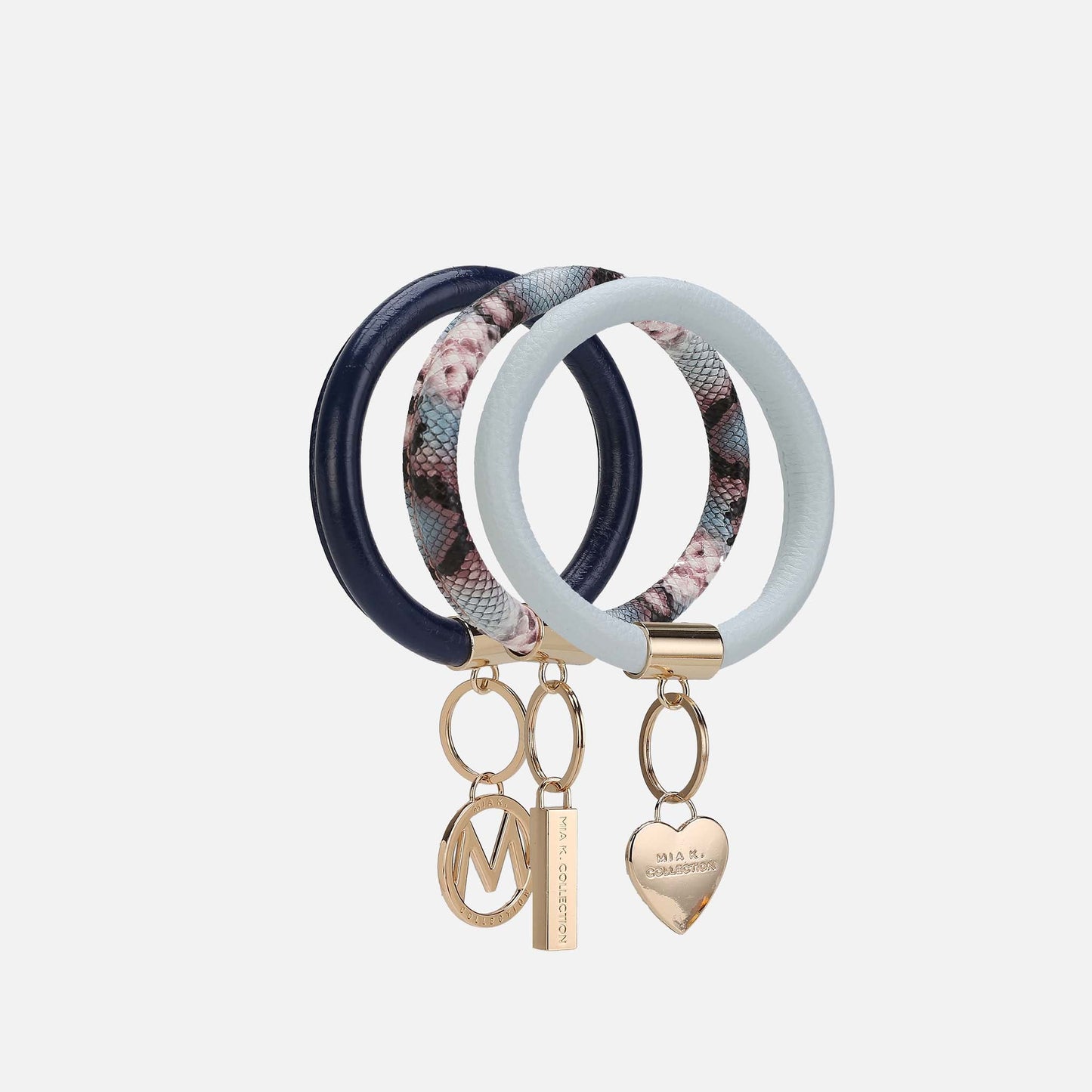 Jasmine Bangle Bracelet Keyring Set - GF